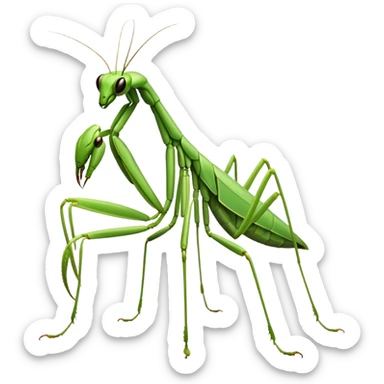 Praying mantis sticker
