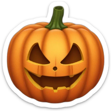Citrouille d'Halloween possédée sticker