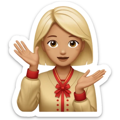 clapping emoji, for sabashi, to clap and donate money to talent on stage sticker