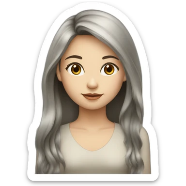 fair-skinned-Burmese-elegant-girl-with-long-hair sticker