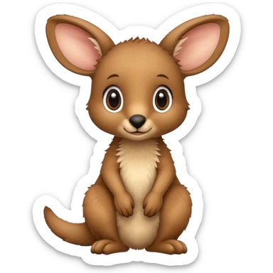 baby kangaroo sticker