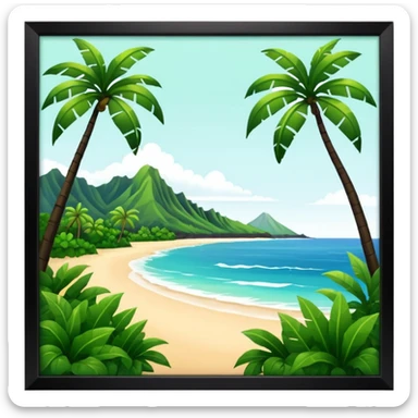 hawaiian island sticker