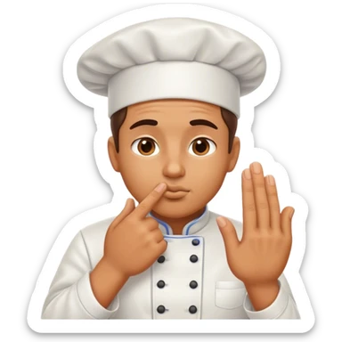 Chef kissing hand sticker