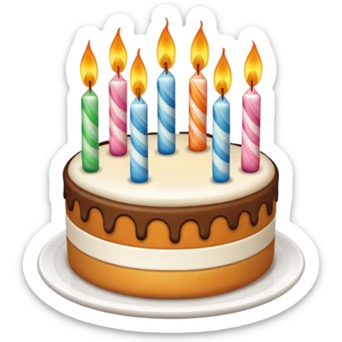 Torta di compleanno, cinquant’anni sticker