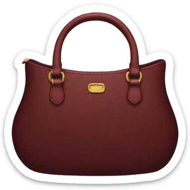 Dark red purse sticker