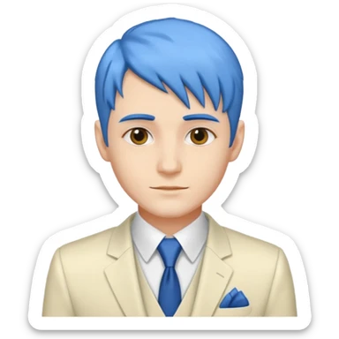 ethereal-pastel-transparent-translucent-gorgeous-spectral-dark-greyish-blue-whitish-gloomy-man-with-blue-hair-with-a-beautiful-creme-suit sticker
