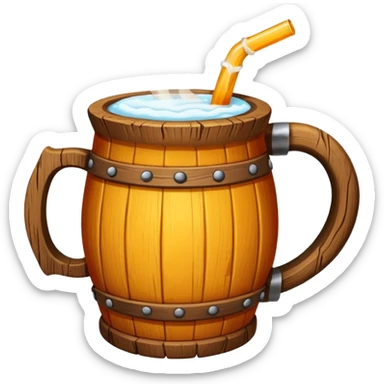 medieval colored drink in a mug sticker