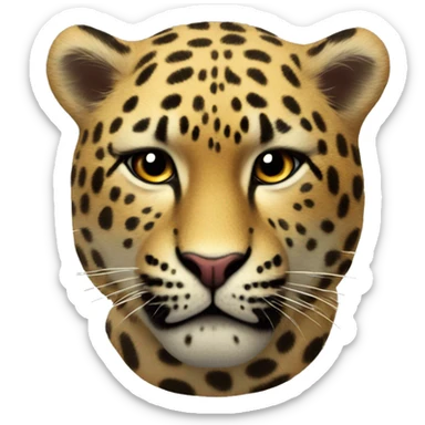 Corazon de leopardo  sticker