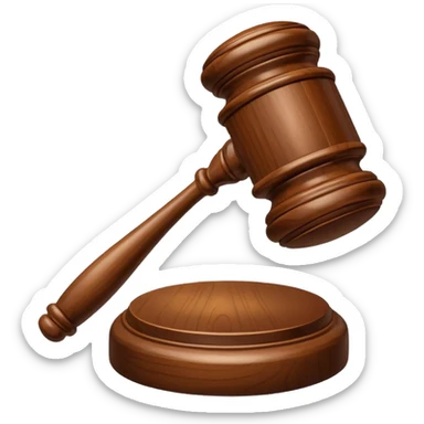 judges gavel sticker
