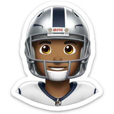 dak prescott playing fortnite sticker