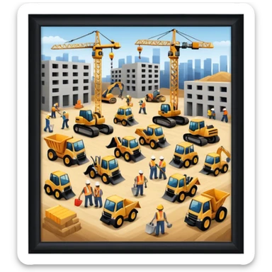 The employer provides work on the site and it is profitable and everyone smiles sticker