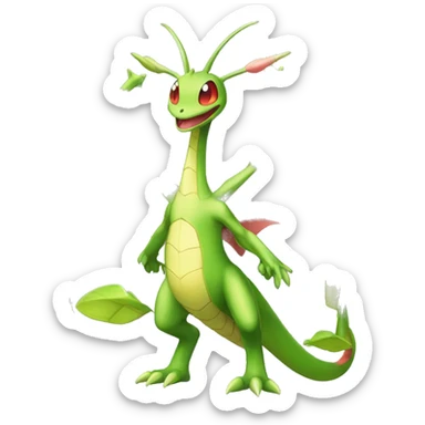 Full body shiny Flygon-Scyther-grovyle sticker