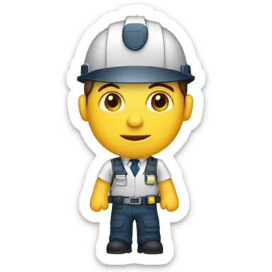 Ingeniero civil de cuerpo completo de tes morena sticker