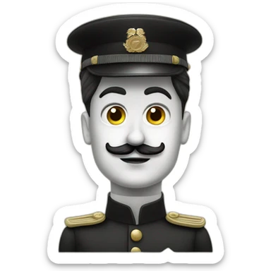 Chaplin as German dictator sticker