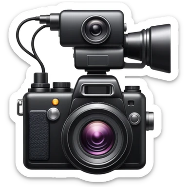 camera with flash sticker