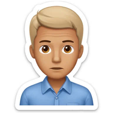 A male customer who has a product service request. sticker