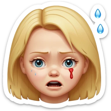 Girl name chucky crying and flooding the place sticker