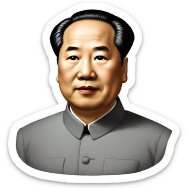 Mao Zedong portrait sticker