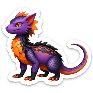 Salandit-Noibat-Litten-Hybrid (Full body) sticker