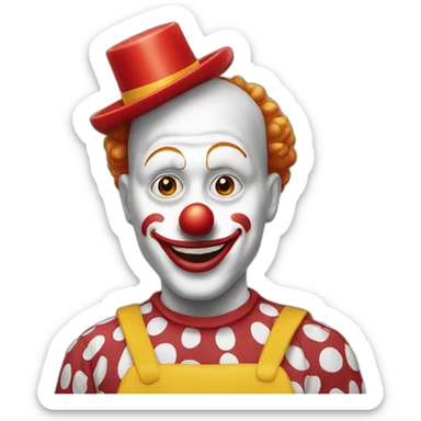 mcdonald's clown sticker