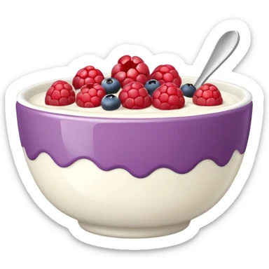 Yoghurt bowl sticker