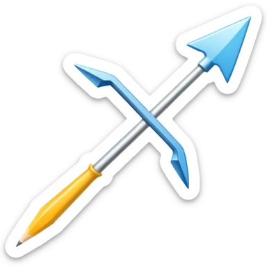 Flèche blanche a gauche sticker