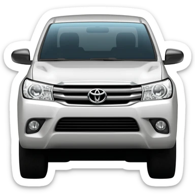 Hilux toyota 2014, white sticker