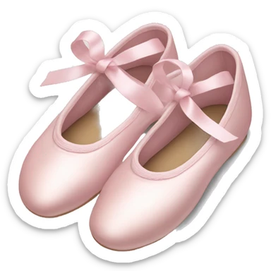 Pale pink ballet shoes sticker