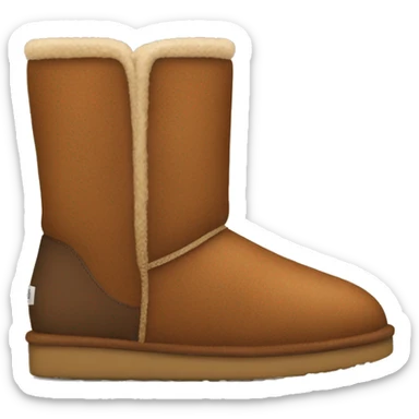 Brown uggs sticker