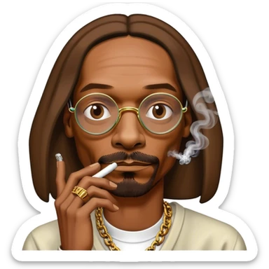 Snoop dog smoking sticker