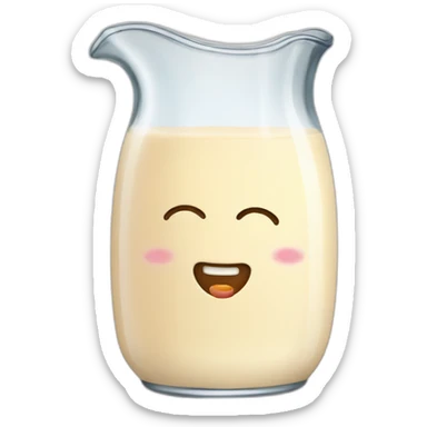 condensed milk in a glass jug sticker