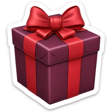 christmas gift with Mulled wine color sticker