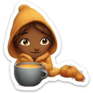 Cozy autumn day  sticker