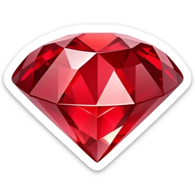 red gem sticker