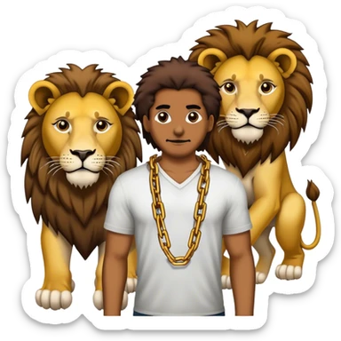 Some Chains and a separate lion sticker