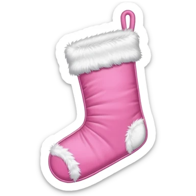 Pink cristmas sticker