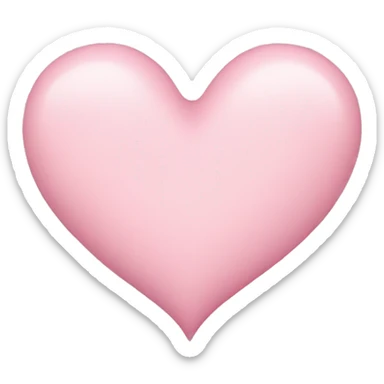 Pastel pink heart sticker