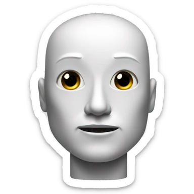 a modern style robot.Dont give bald head.It should be attractive sticker