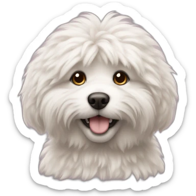 fluffy dog sticker