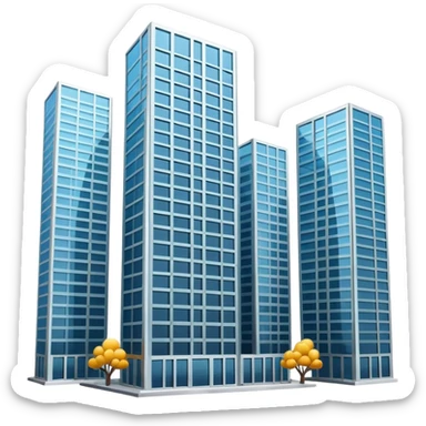 high-rise building sticker