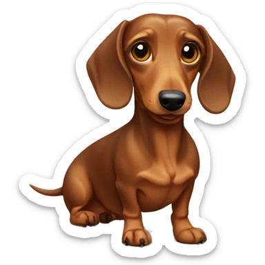 dachshund at the dacha sticker