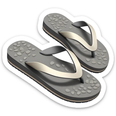 Flip-Flops – Pebble Gray, the width and height of image must be equal in size sticker
