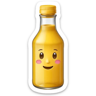 Mustard bottle sticker