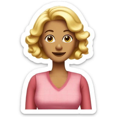 Confident housewife sticker