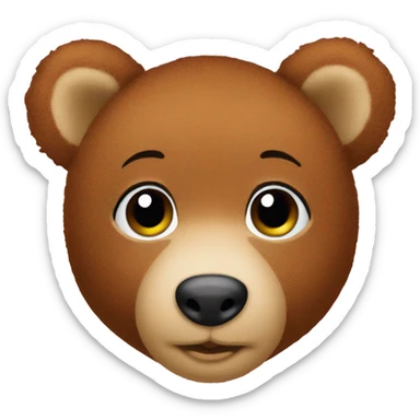 Baby bear beanie baby  sticker