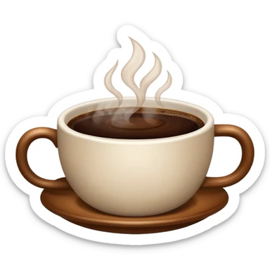 a cup of coffee sticker