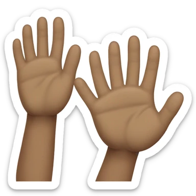 feet high five sticker