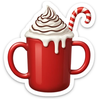 christmas cacao sticker