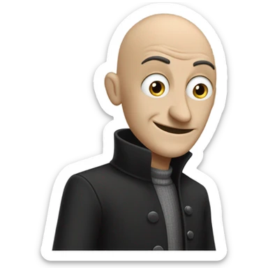 gru from despicable me sticker