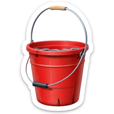 fishing bucket sticker